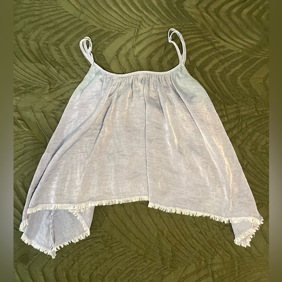 aerie Tops - Aerie fringed tank top color blue size XS great condition!
